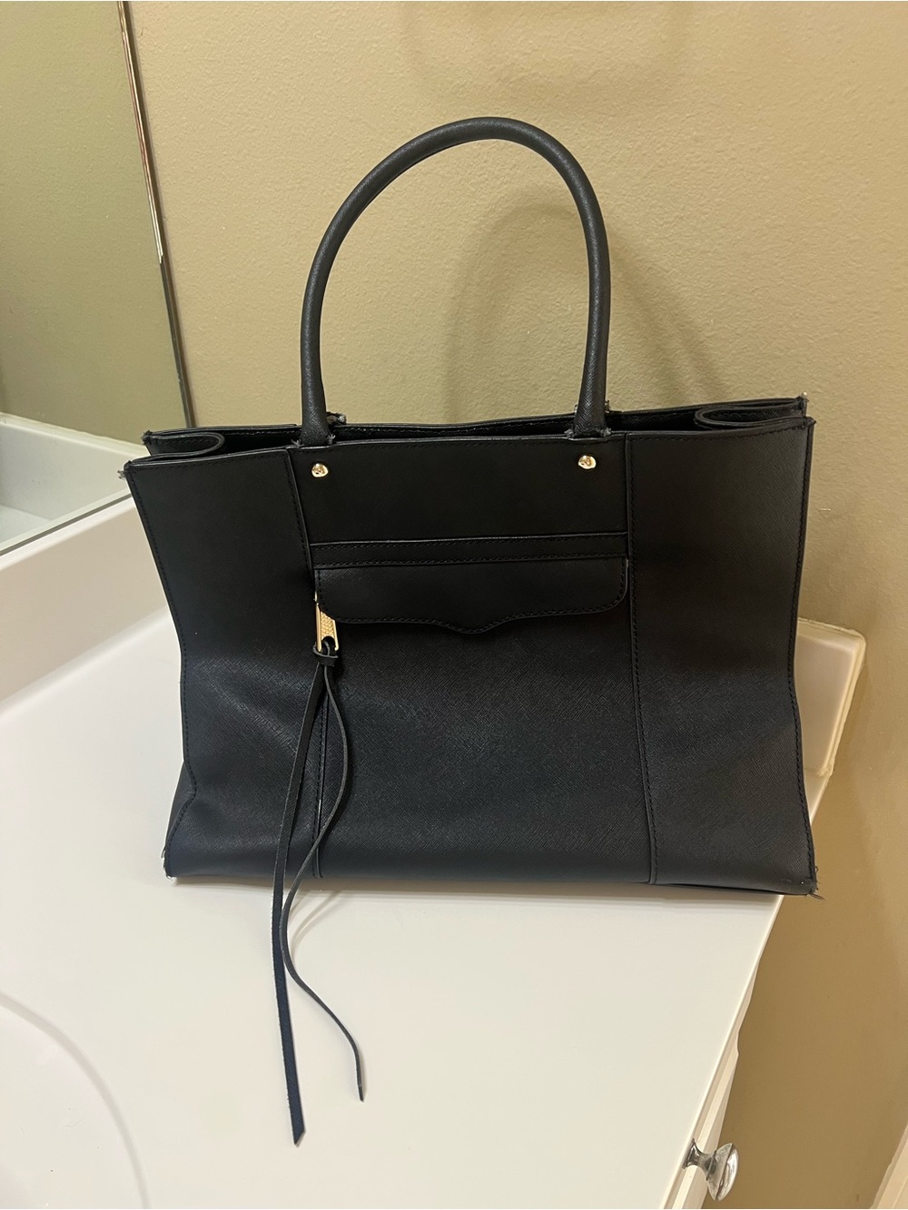 Rebecca Minkoff large lambskin tote bag